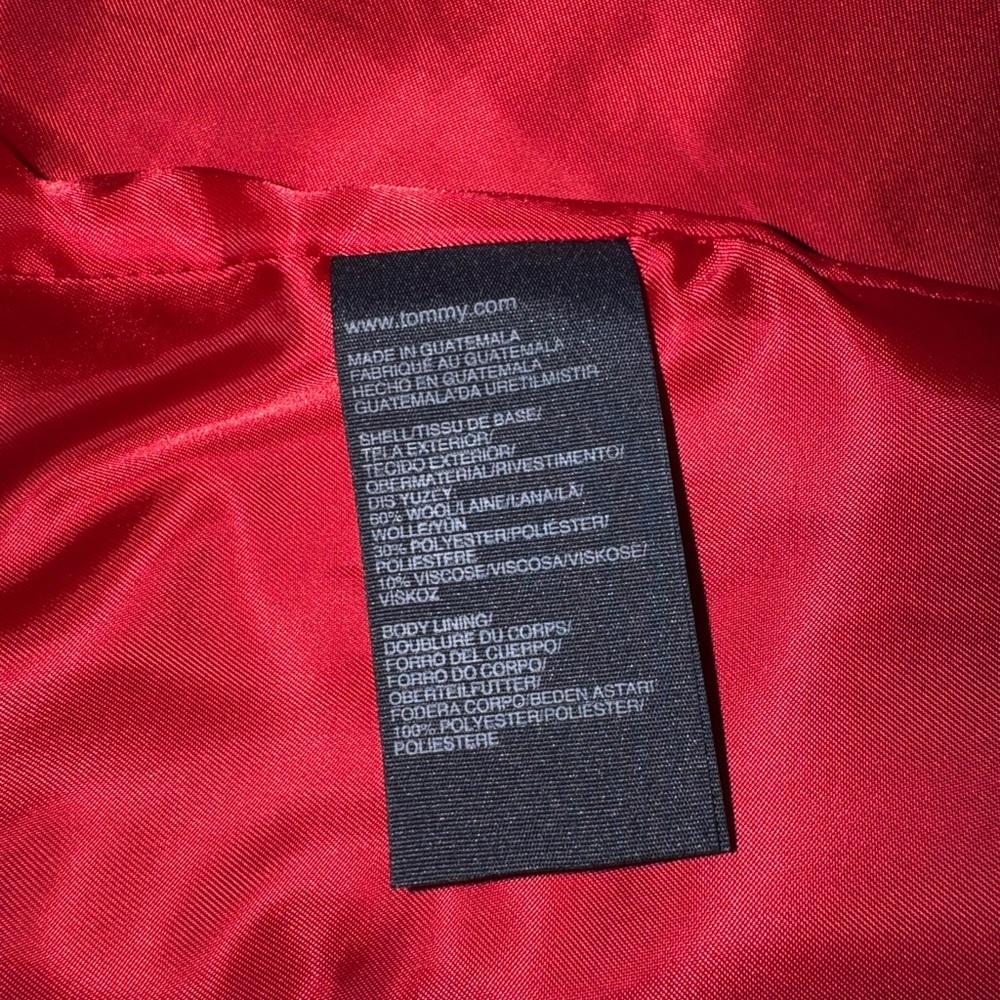 Tommy Hilfiger Women’s Dark Blue Pea Coat - Picture 8 of 9